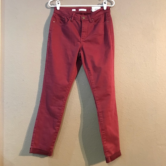LC Lauren Conrad Denim - NWT Size 8 LC Lauren Conrad Maroon Colored Jeans